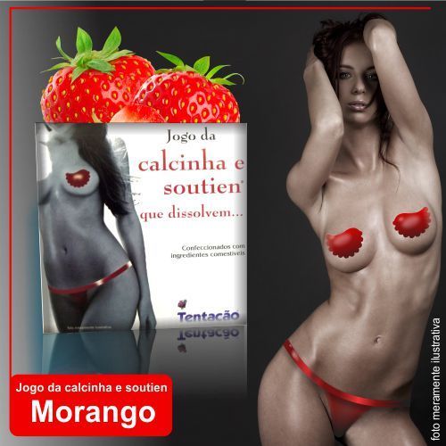 CALCINHA E SOUTIEN COMESTIVEL TENTAÇAO