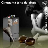 BOLINHA FUNCIONAL EXCITANTE CINQUENTA TONS DE CINZA COM 2UN
